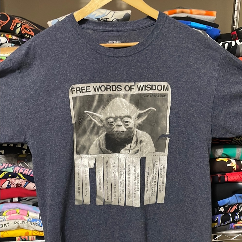 Star Wars YODA Navy Blue Graphic T-Shirt